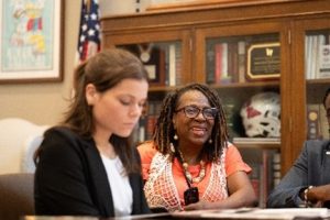 Dr. Gwen Bouie-Haynes with staff in Sen. Hyde Smith’s (R-MS) office