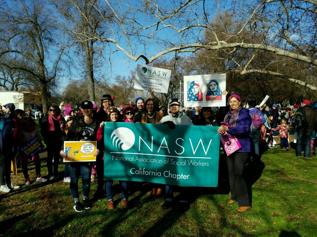 Social Work Photos from Women’s Marches Around the Nation